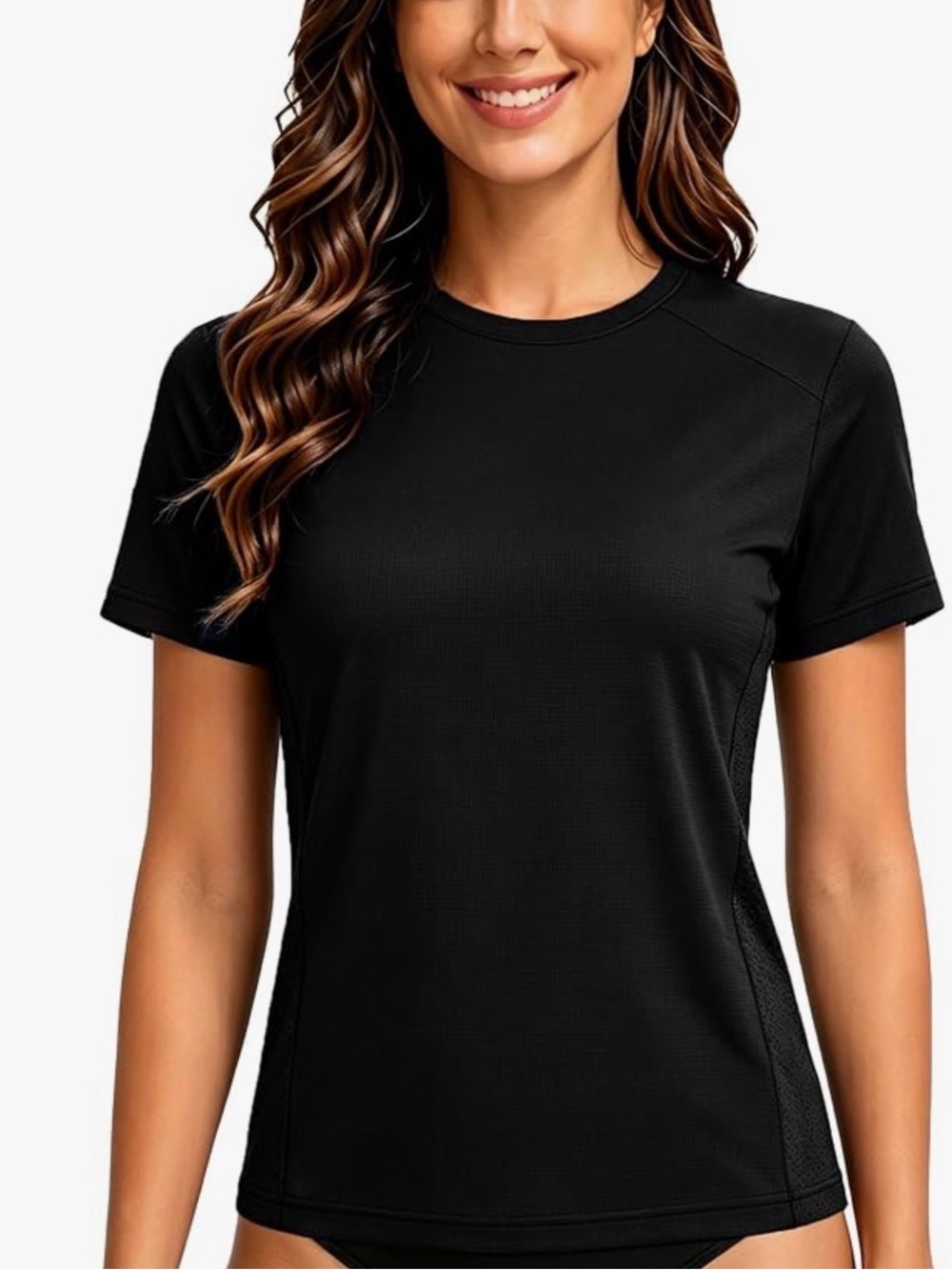 Baleaf Black Short-Sleeve Athletic Tee